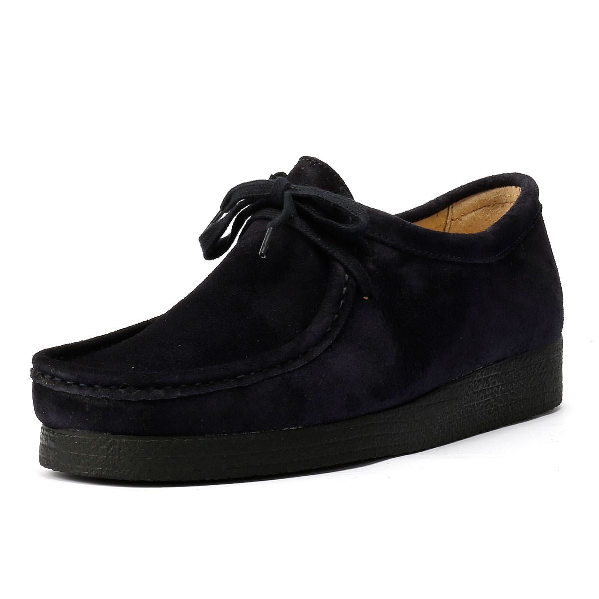 Tower London Apache Chaussures À Lacets Bleues Pour Hommes En Daim