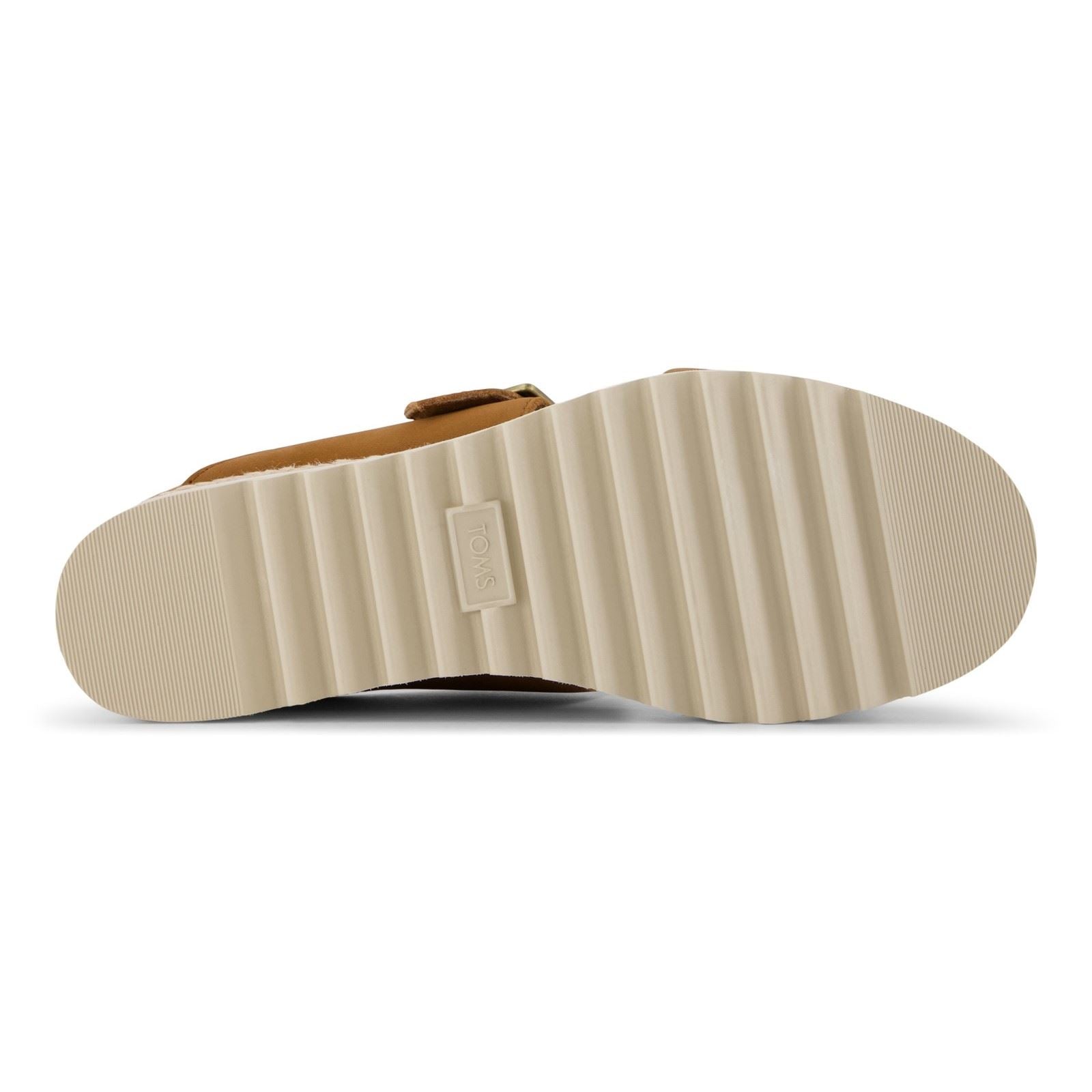 TOMS Diana Sandales En Cuir Pour Femmes Brown Sugar