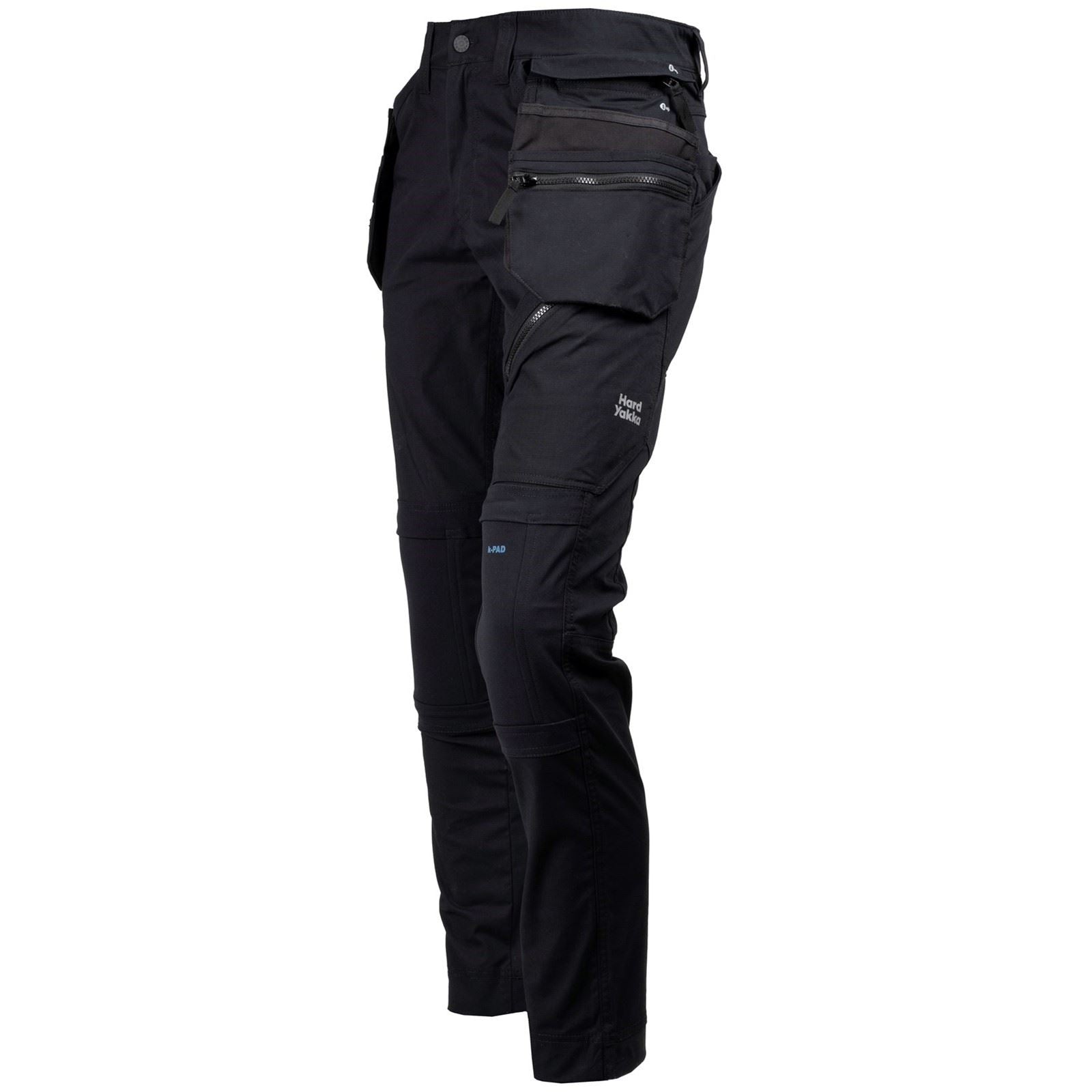 Hard Yakka Xtreme 2.0 Pantalons Noirs En Coton Pour Hommes - Extérieur