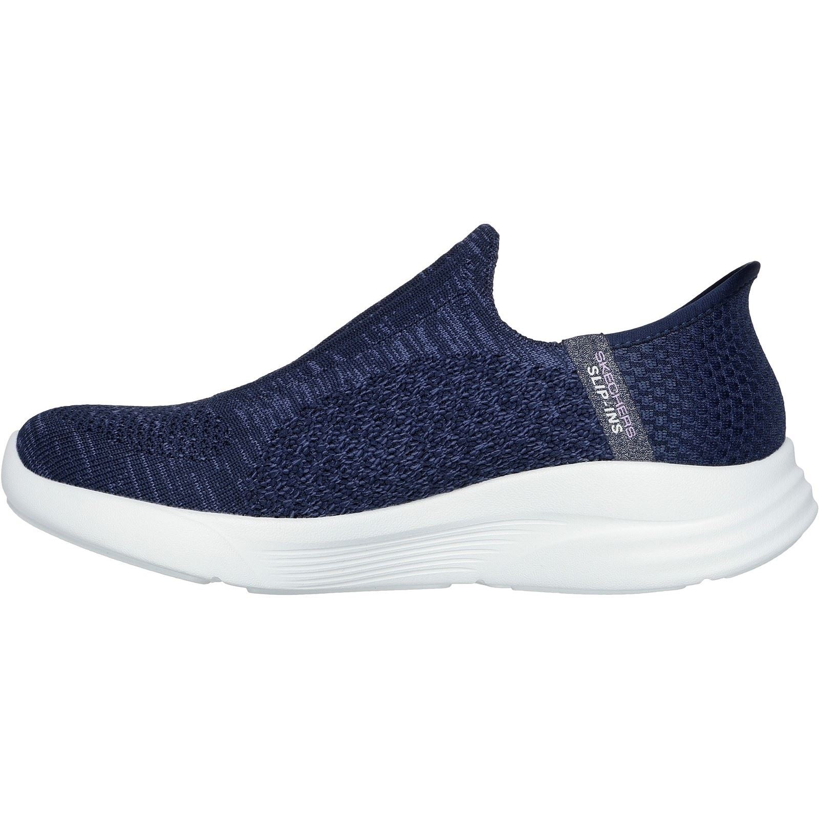 Skechers Relaxed Fit Sport Baskets En Synthétique Pour Femme, Couleur Marine