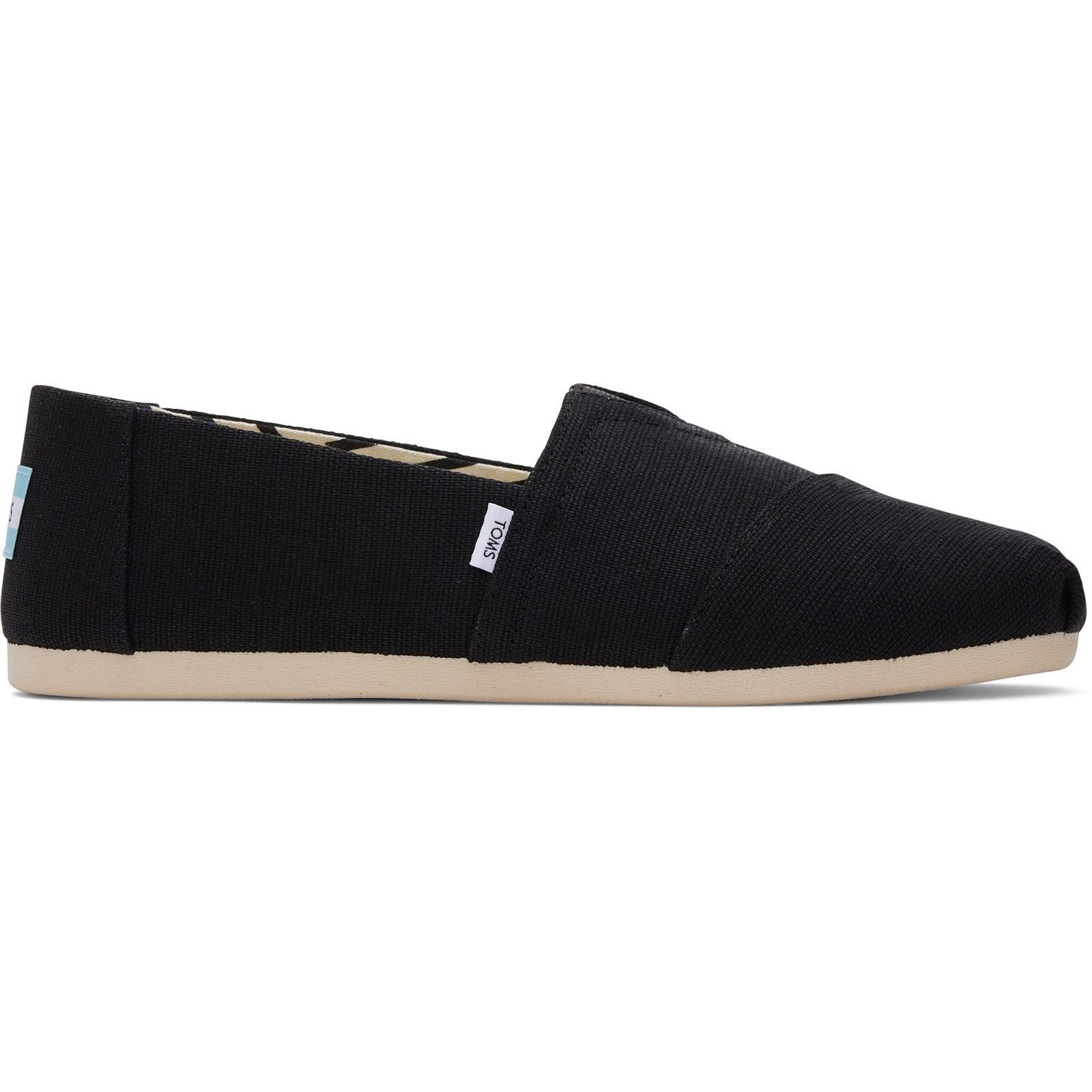 TOMS Alpargata Classic Espadrilles Noires En Coton Pour Hommes