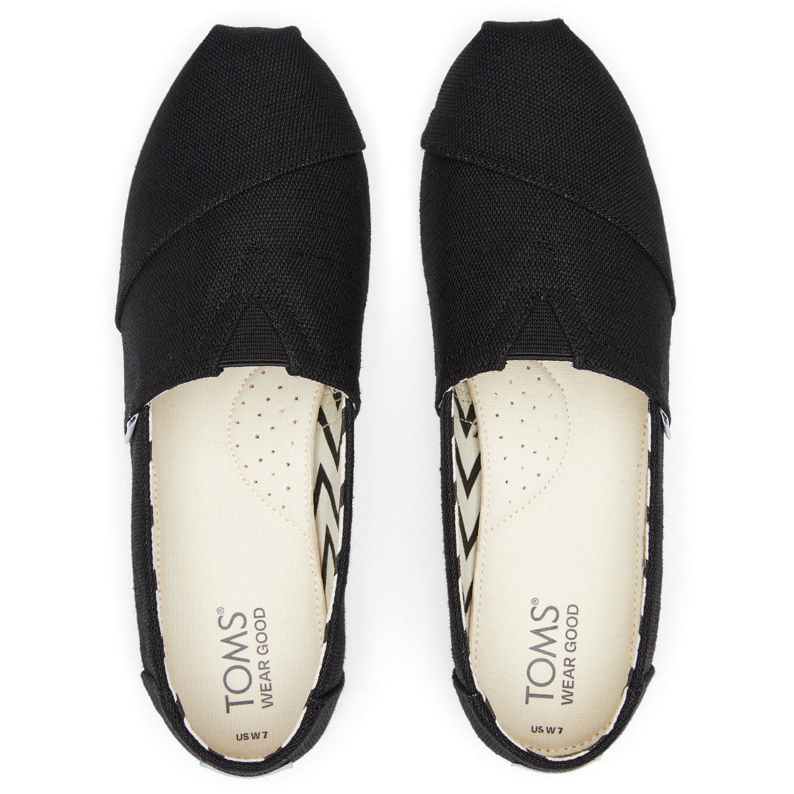 TOMS Alpargata Classic Espadrilles Noires En Coton Pour Femmes