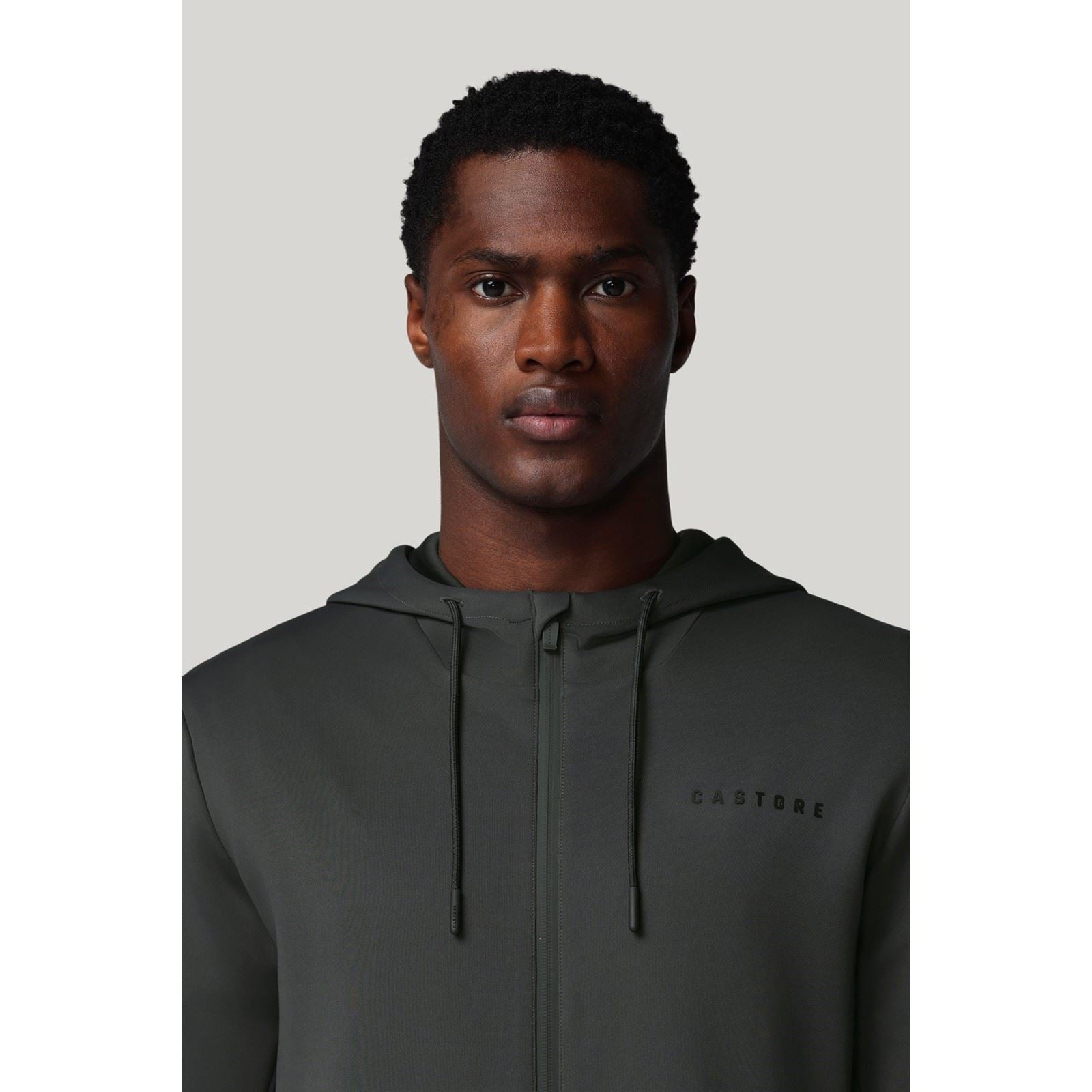 Castore Flex Full Zip Sweat À Capuche Gris Pour Homme