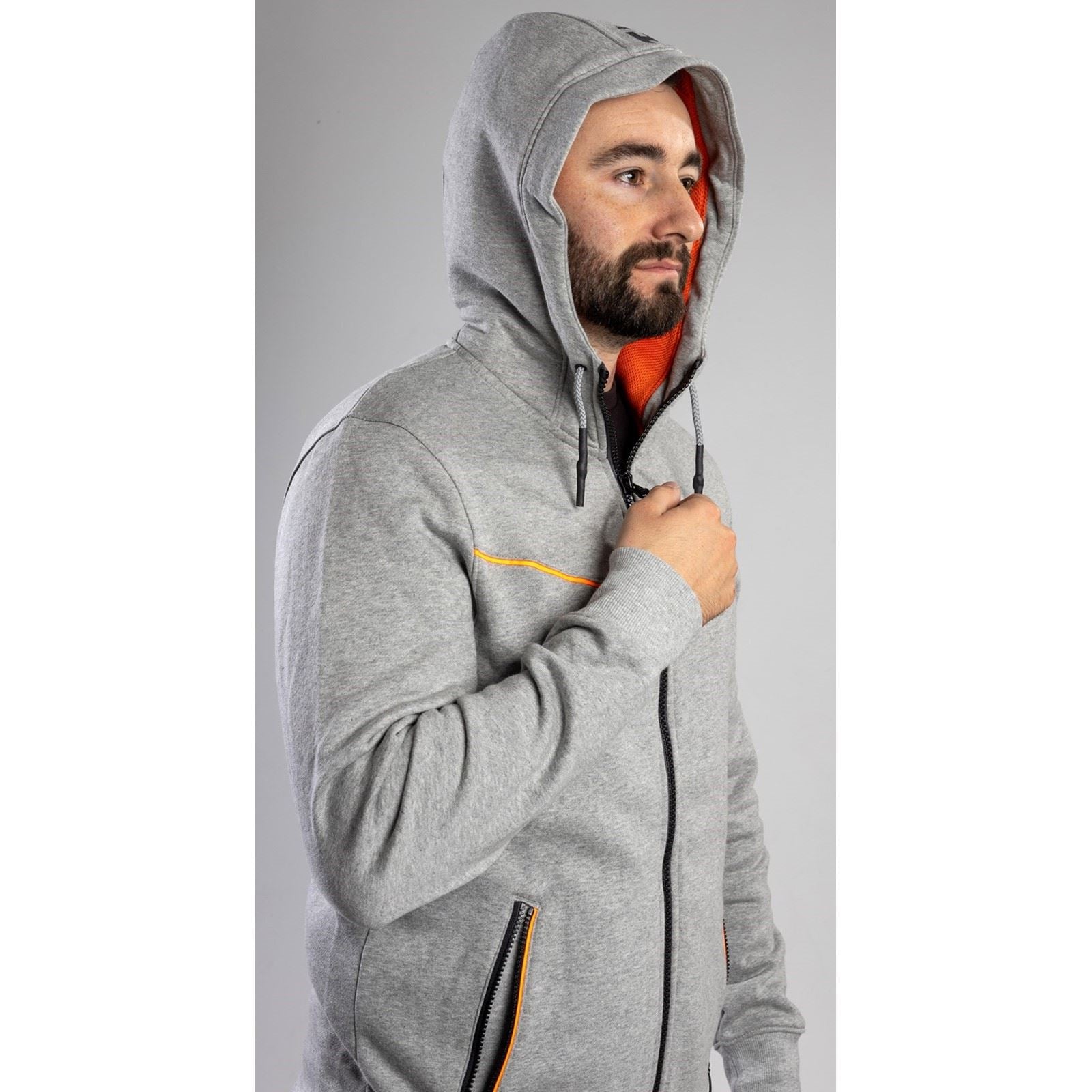 Helly Hansen Workwear Chelsea Evolution Sweat À Capuche Gris En Coton Pour Homme