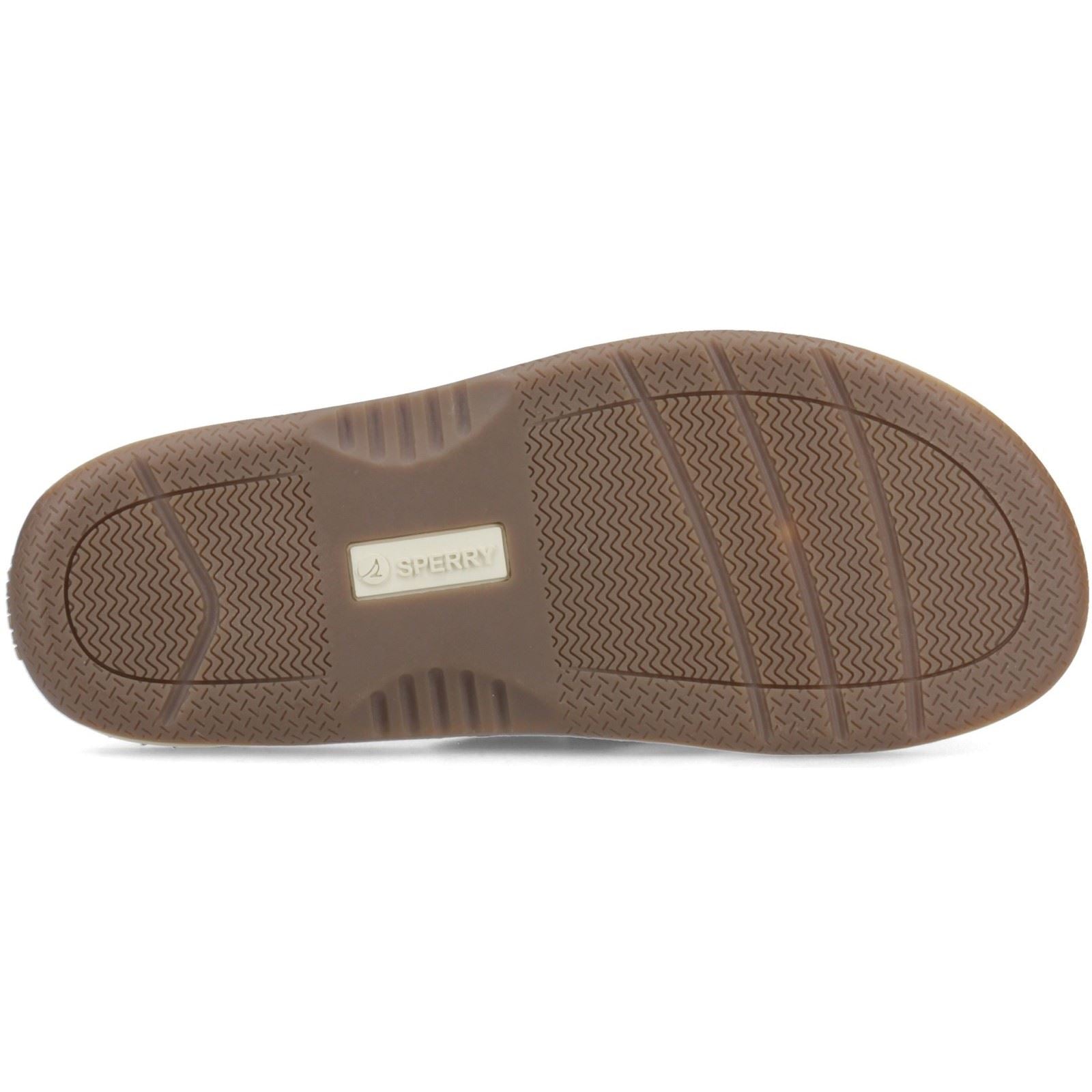 Sperry Baitfish Sandales En Cuir Pour Hommes Bleu Marine