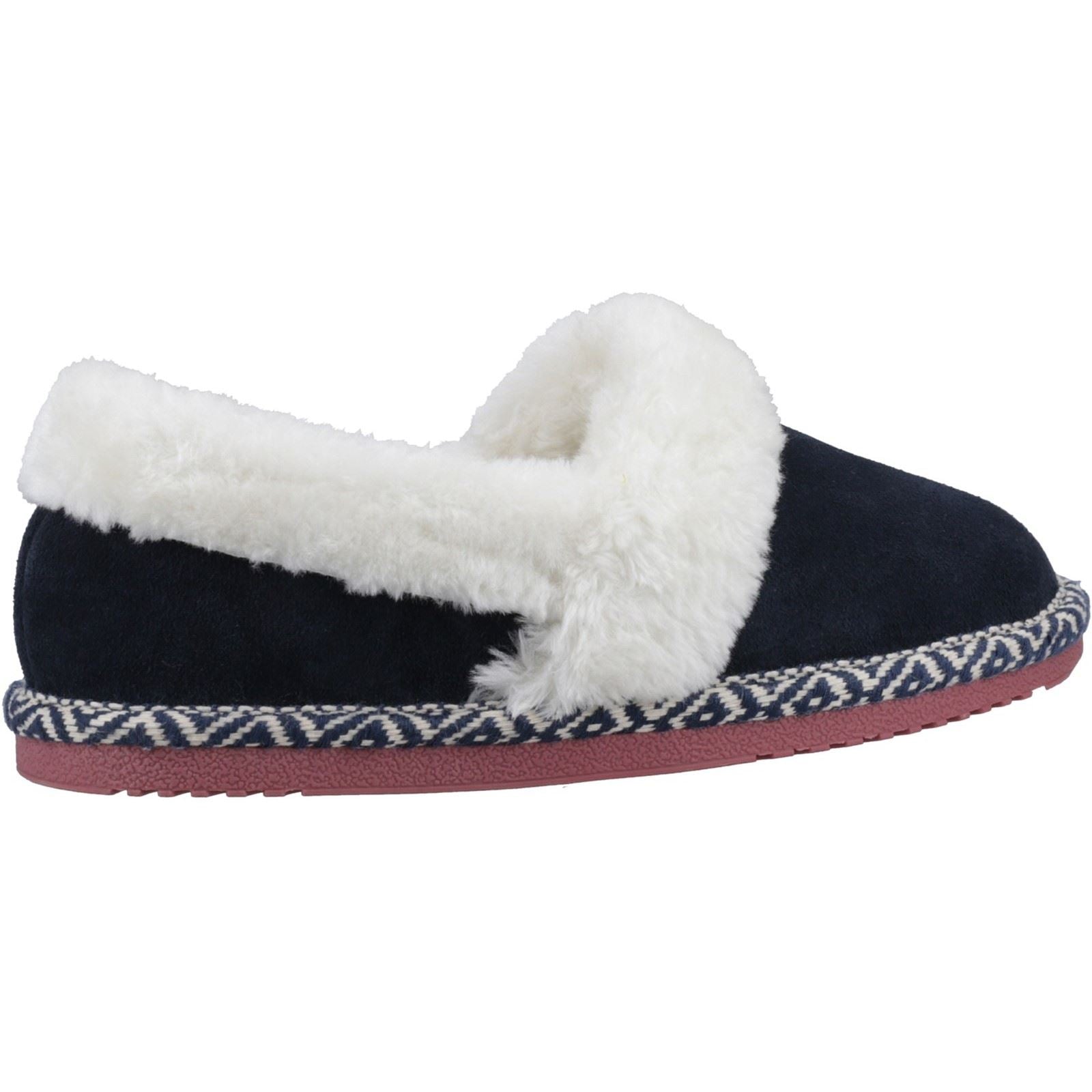 Hush Puppies Ariel Chaussons En Suede Pour Femmes Marine