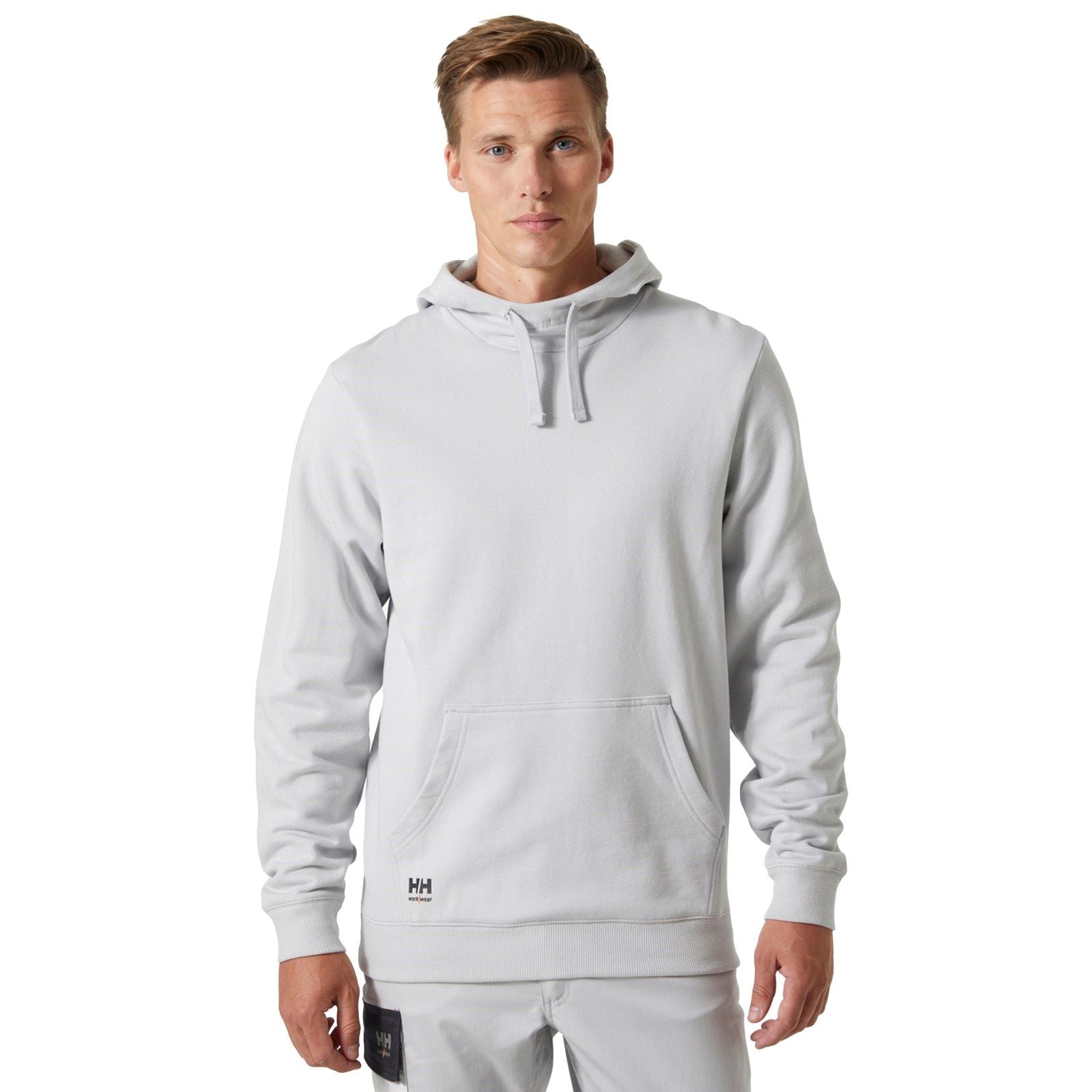 Helly Hansen Workwear Classic Sweat À Capuche Gris En Coton Pour Homme