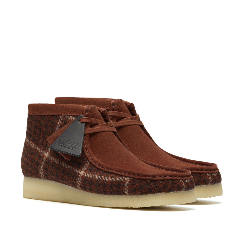 Clarks Originals Wallabee Chaussures Pour Homme Marron En Textile