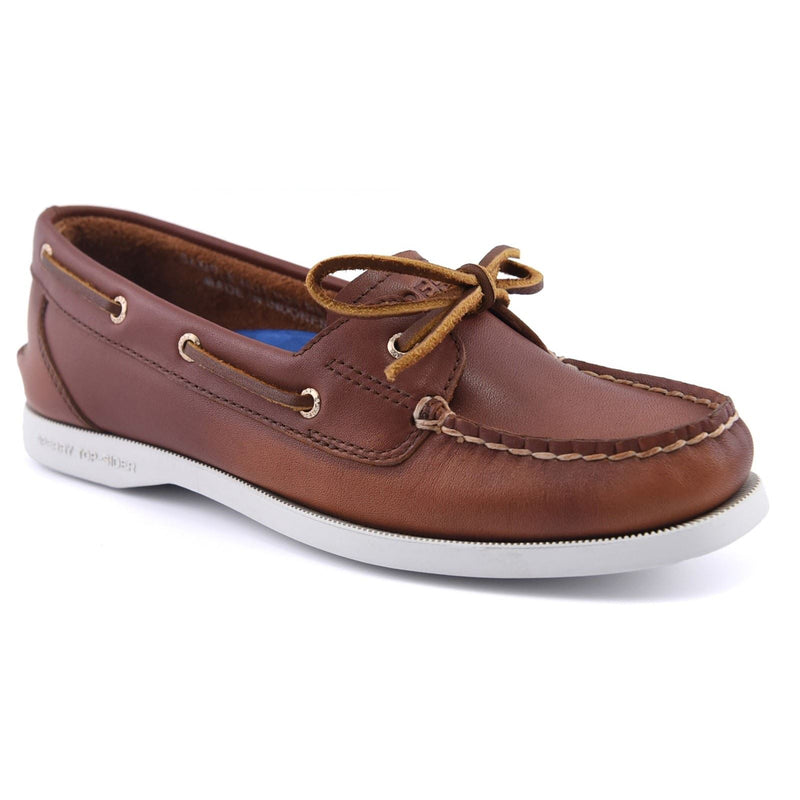 Sperry Authentic 1 Eye Chaussures Bateau En Cuir Pour Femmes Marron