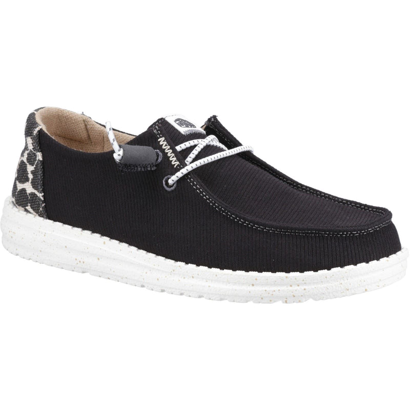 HEYDUDE Wendy Leopard Mocassins Pour Femmes Noirs/ Léopard