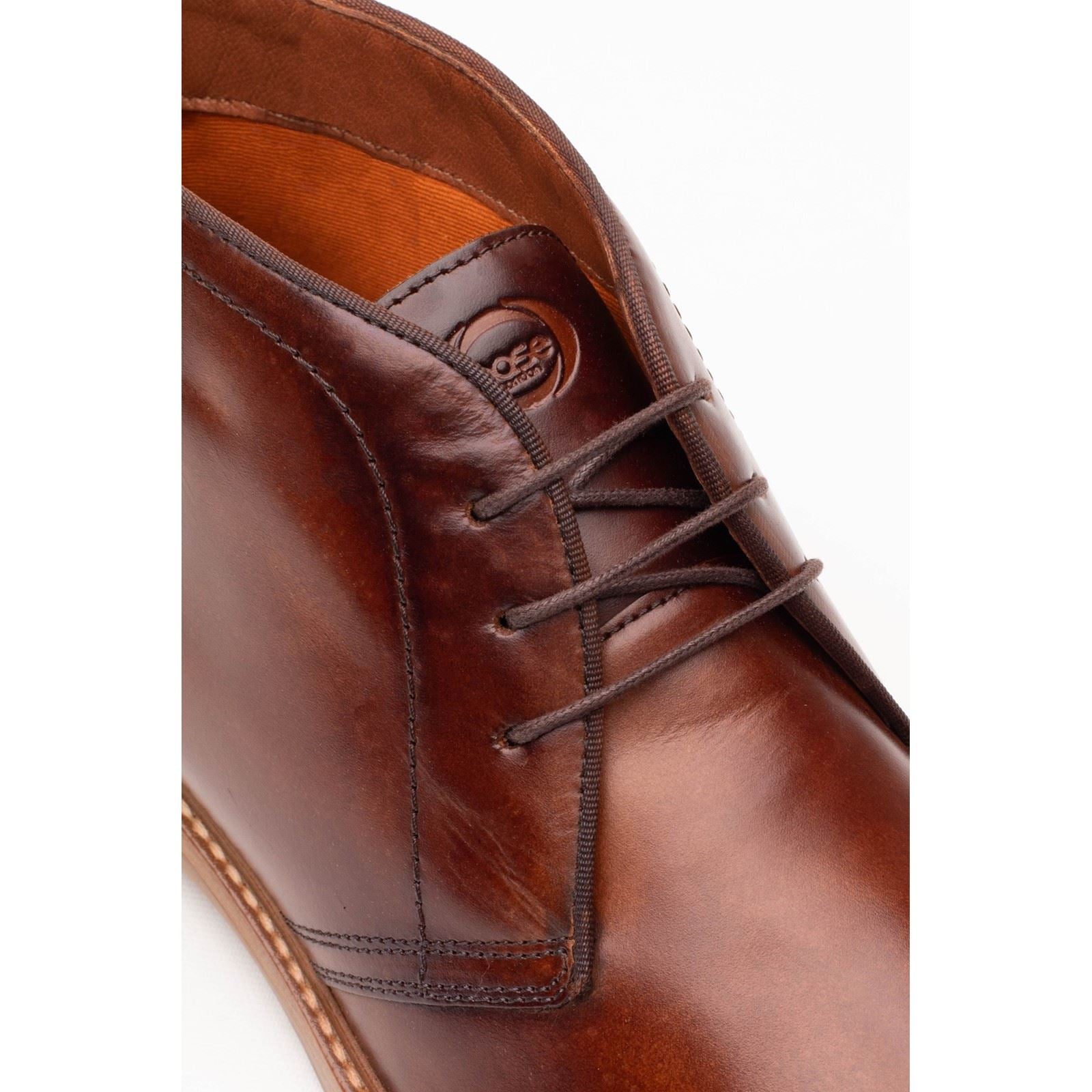 Base London Carlton Bottines En Cuir Pour Hommes Tan