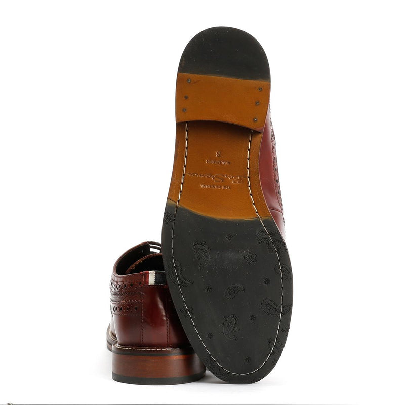 Ben Sherman Archie Brogue Chaussures En Cuir Pour Hommes Brunes À Lacets