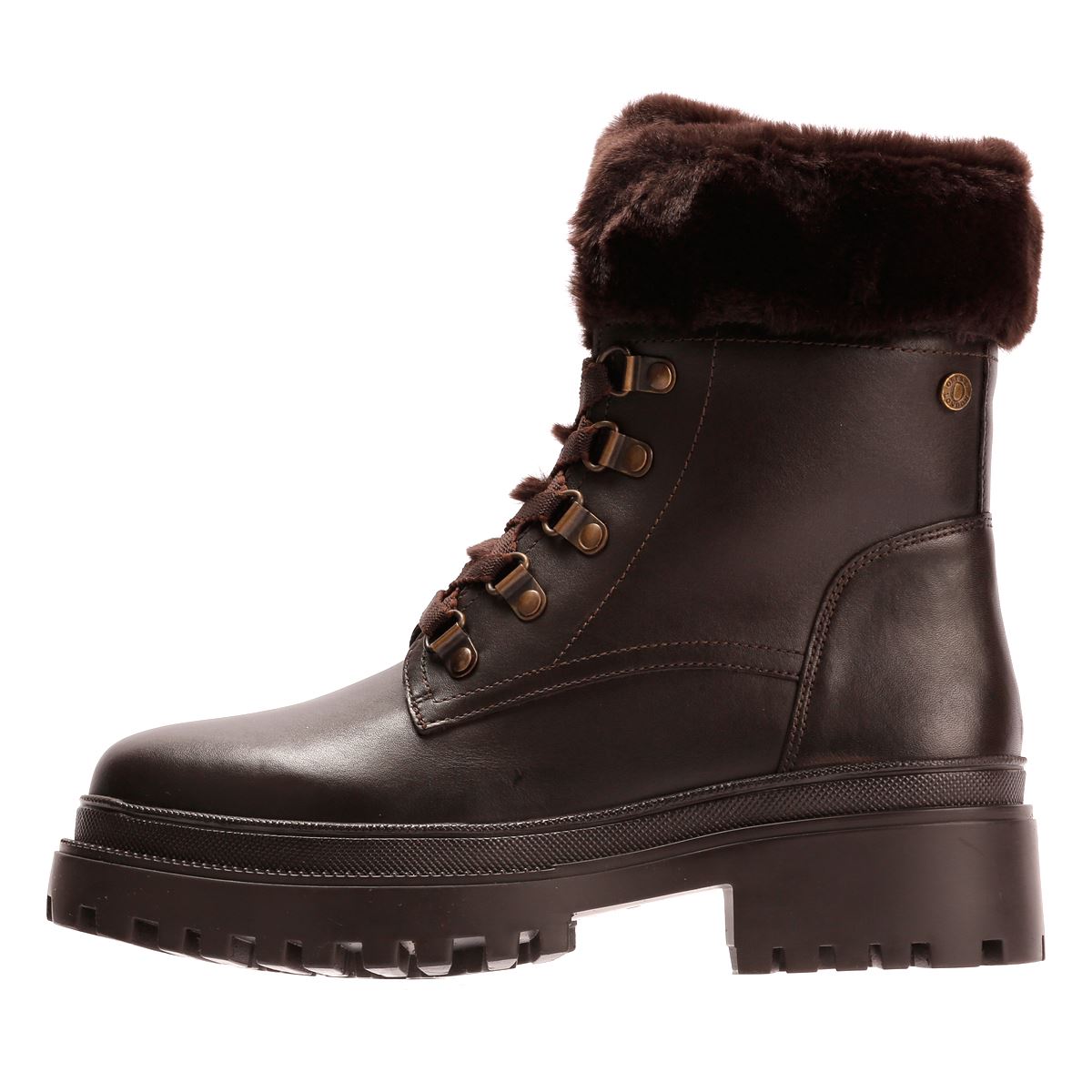 Osprey London The Budapest Bottes En Cuir Pour Femmes Marron