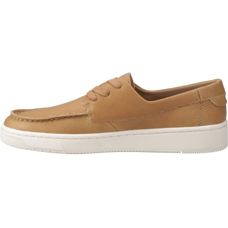 TOMS TRVL Lite London Chaussures En Cuir Pour Hommes À Lacets Tan