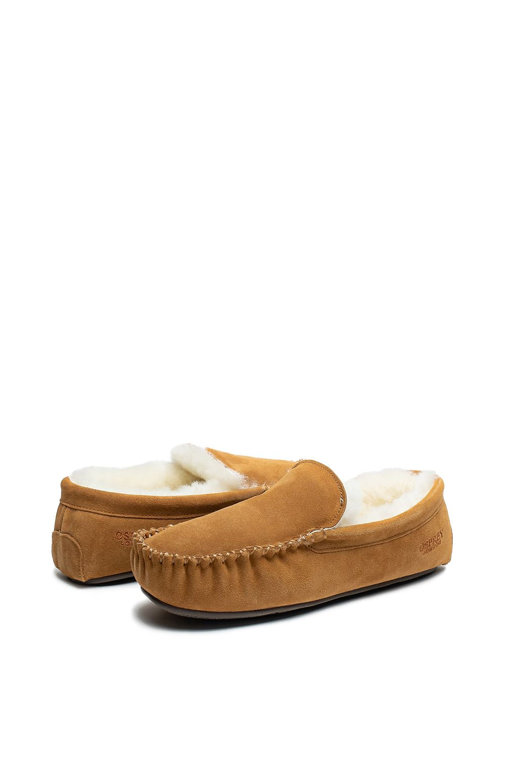 Osprey London The Sunday Chaussons Marron En Suède Pour Homme