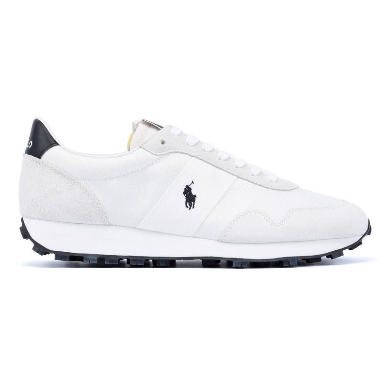 Ralph Lauren Trail 125 Baskets Blanches En Cuir Pour Hommes
