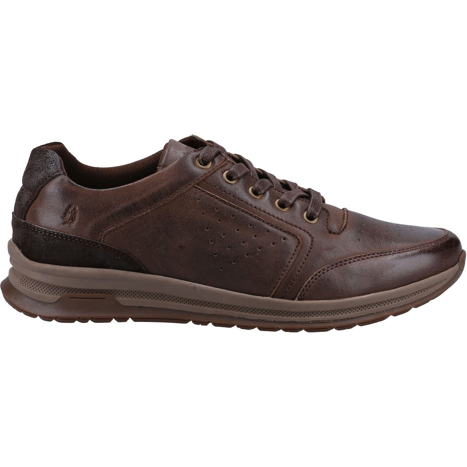 Hush Puppies Joseph Chaussures En Cuir Marron À Lacets Pour Hommes