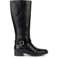 Geox D Felicity Bottes Noires En Cuir Pour Femmes
