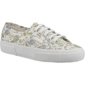 Superga 2750 Floral Print Sneakers Blancs En Coton Pour Femmes À Imprimé Floral.