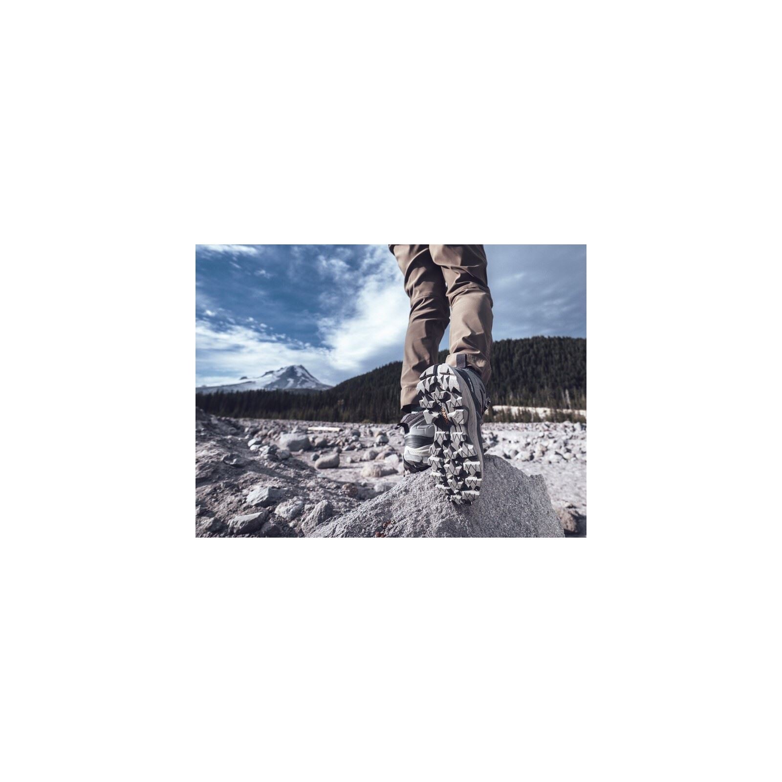 Hi-Tec Rainier Bottes De Randonnée Grises Fraîches En Polyester Pour Femmes
