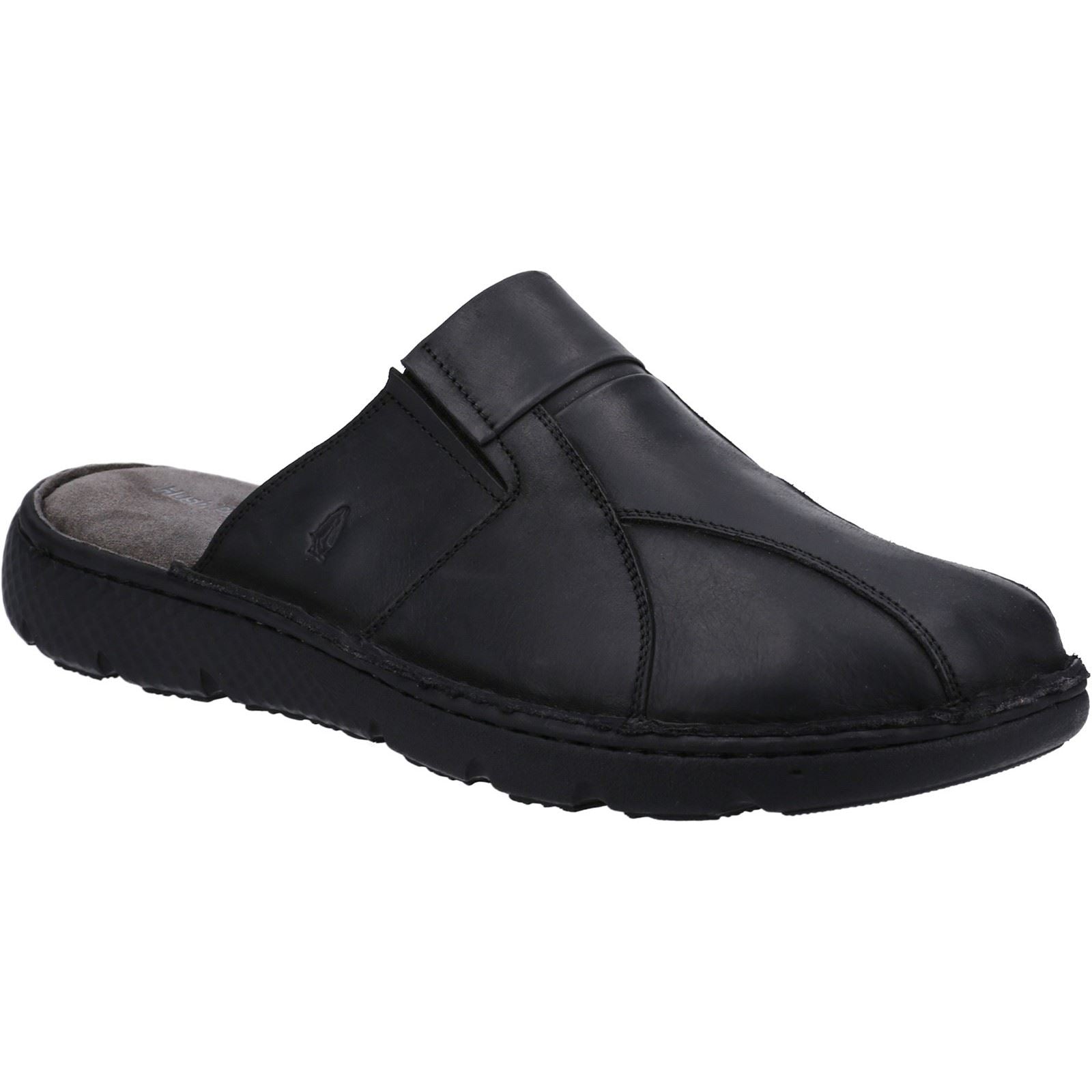 Hush Puppies Carson Mules Noires Pour Hommes En Cuir