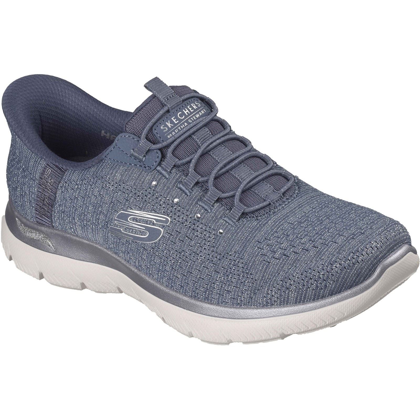Skechers Arch Fit Summits - Soft Shimmer Baskets En Toile Pour Femmes Slate