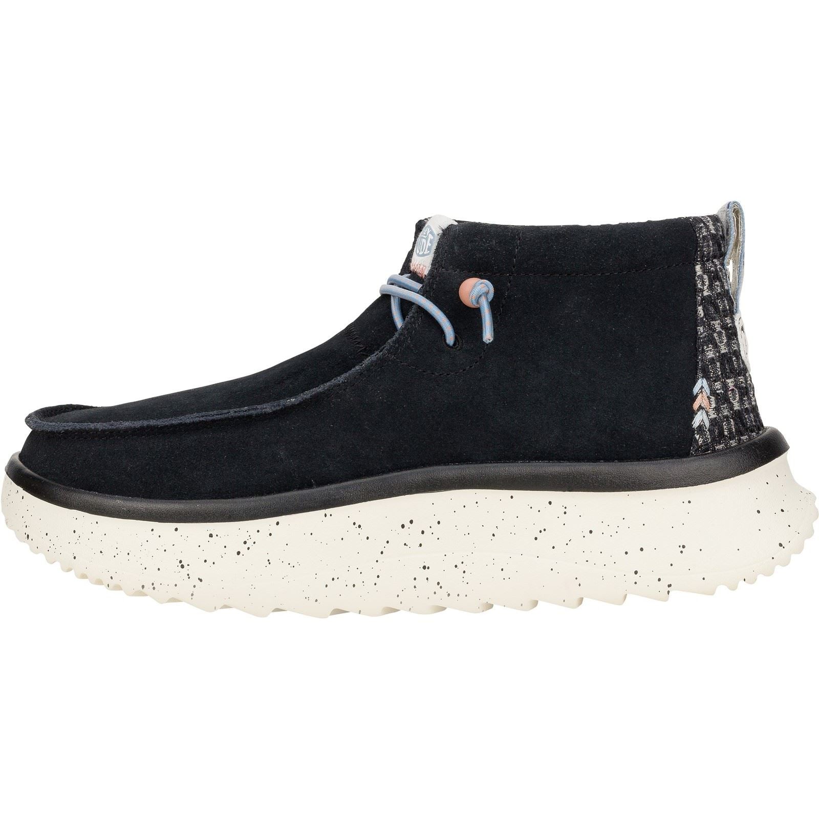 HEYDUDE Wendy Peak Hi Bottes Noires Pour Femmes En Suède