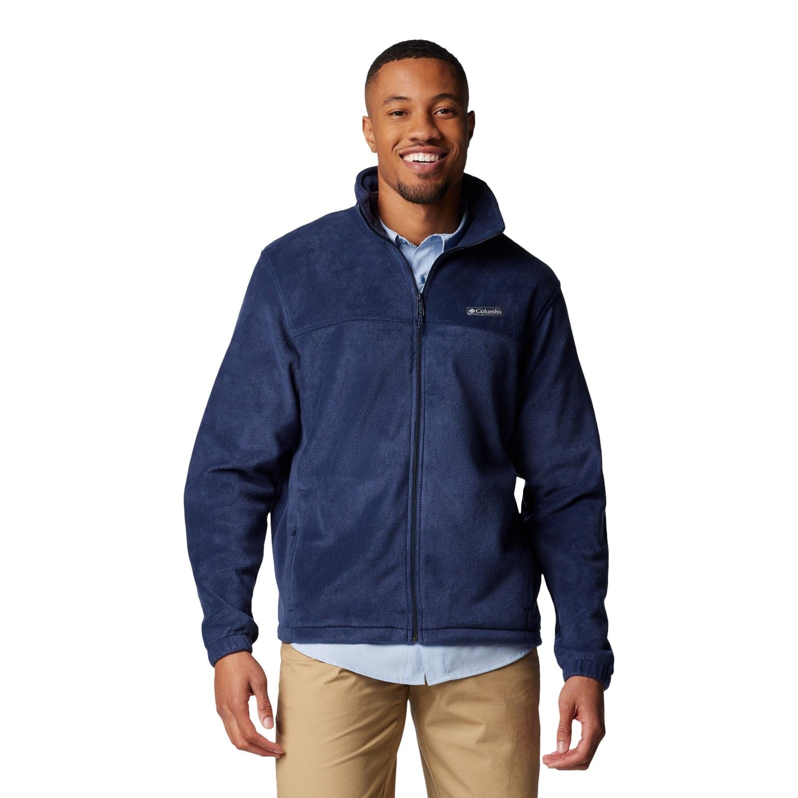 Columbia Steens Mountain Full Zip 2.0 Veste En Polaire Bleue Pour Homme