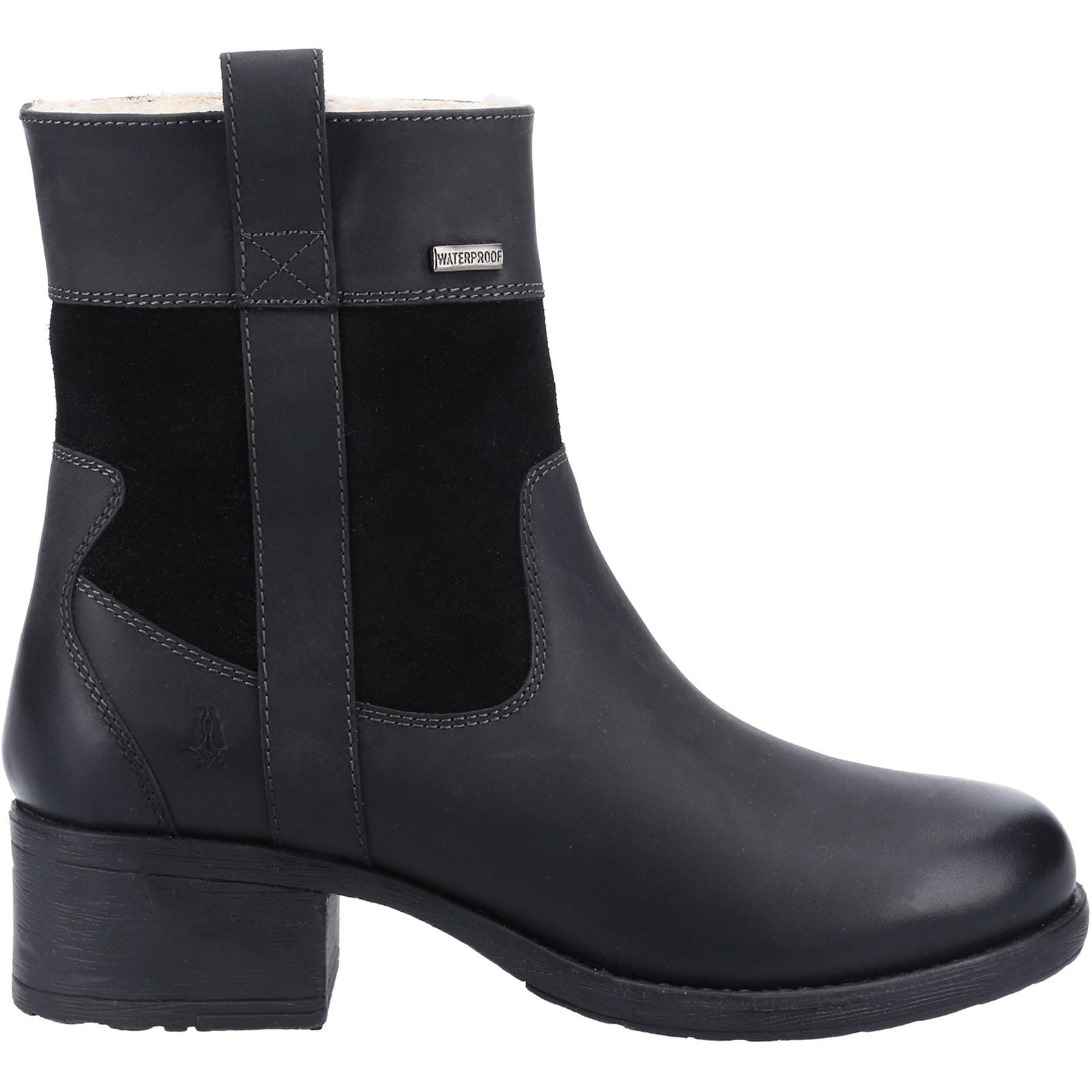 Hush Puppies Saskia Bottes En Daim Noir Pour Femmes