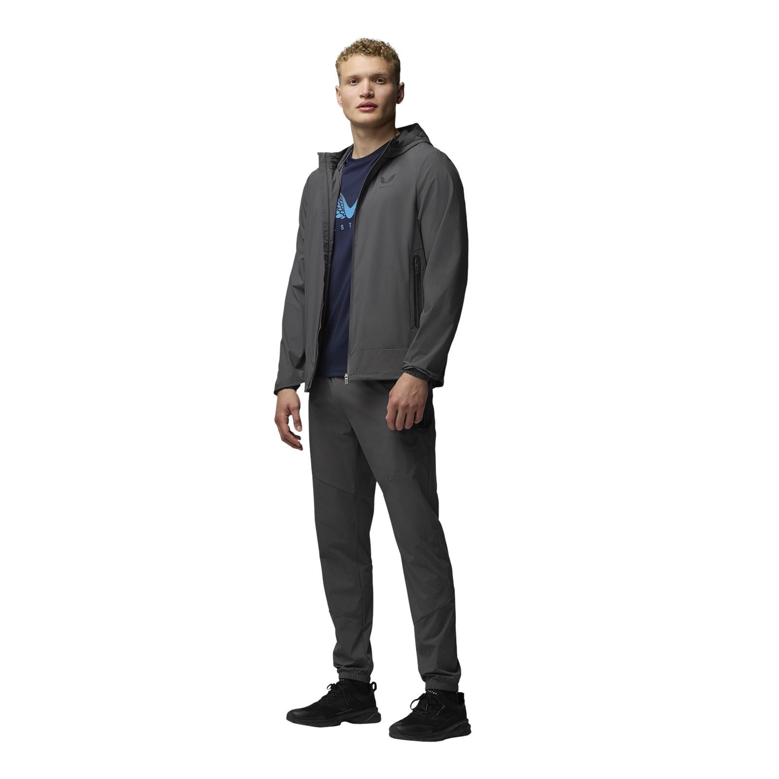 Castore Lightweight Flex Jacket Vestes De Survêtement Grises Pour Hommes