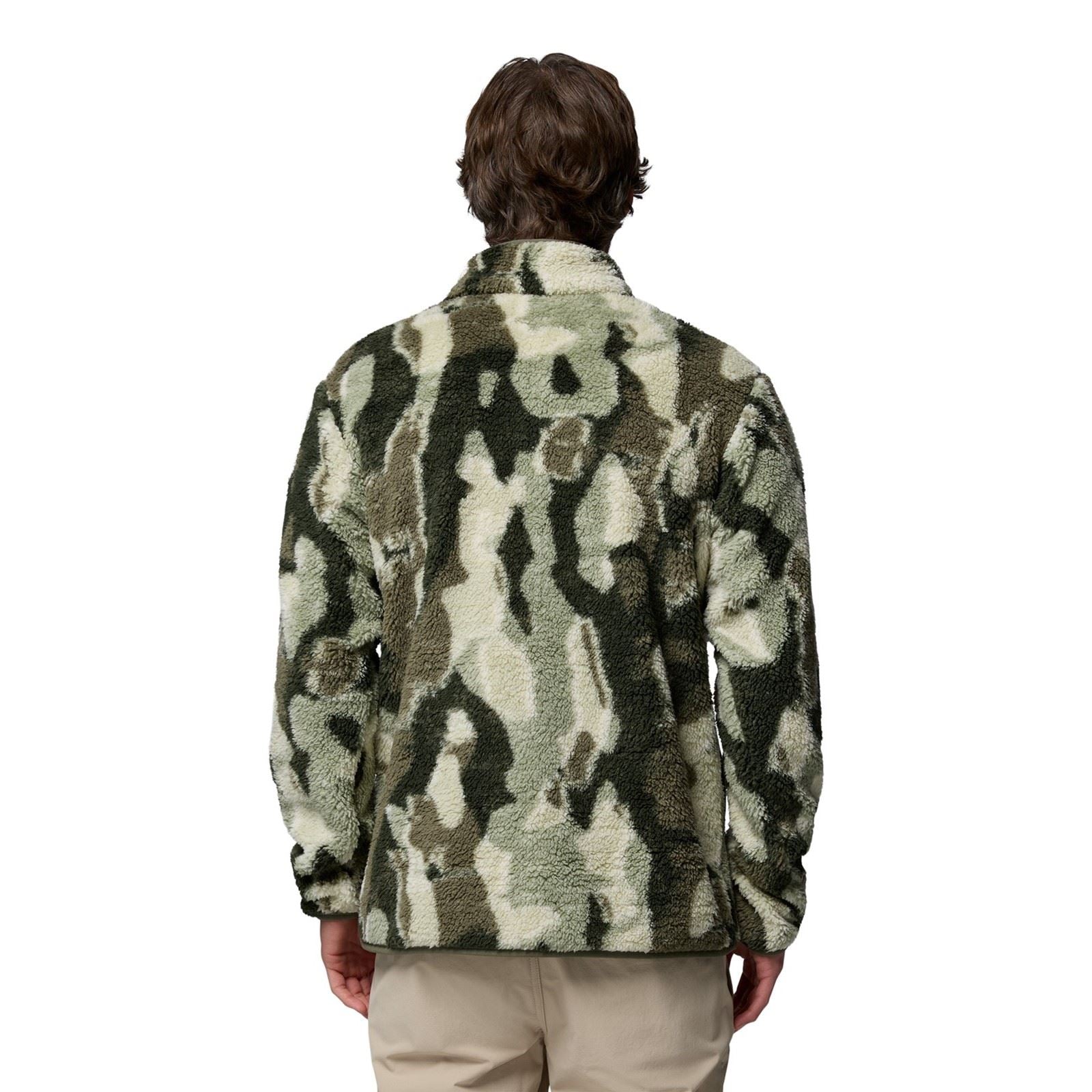 Columbia Rugged Ridge High Pile Half Zip Pull En Polaire Vert Pour Homme
