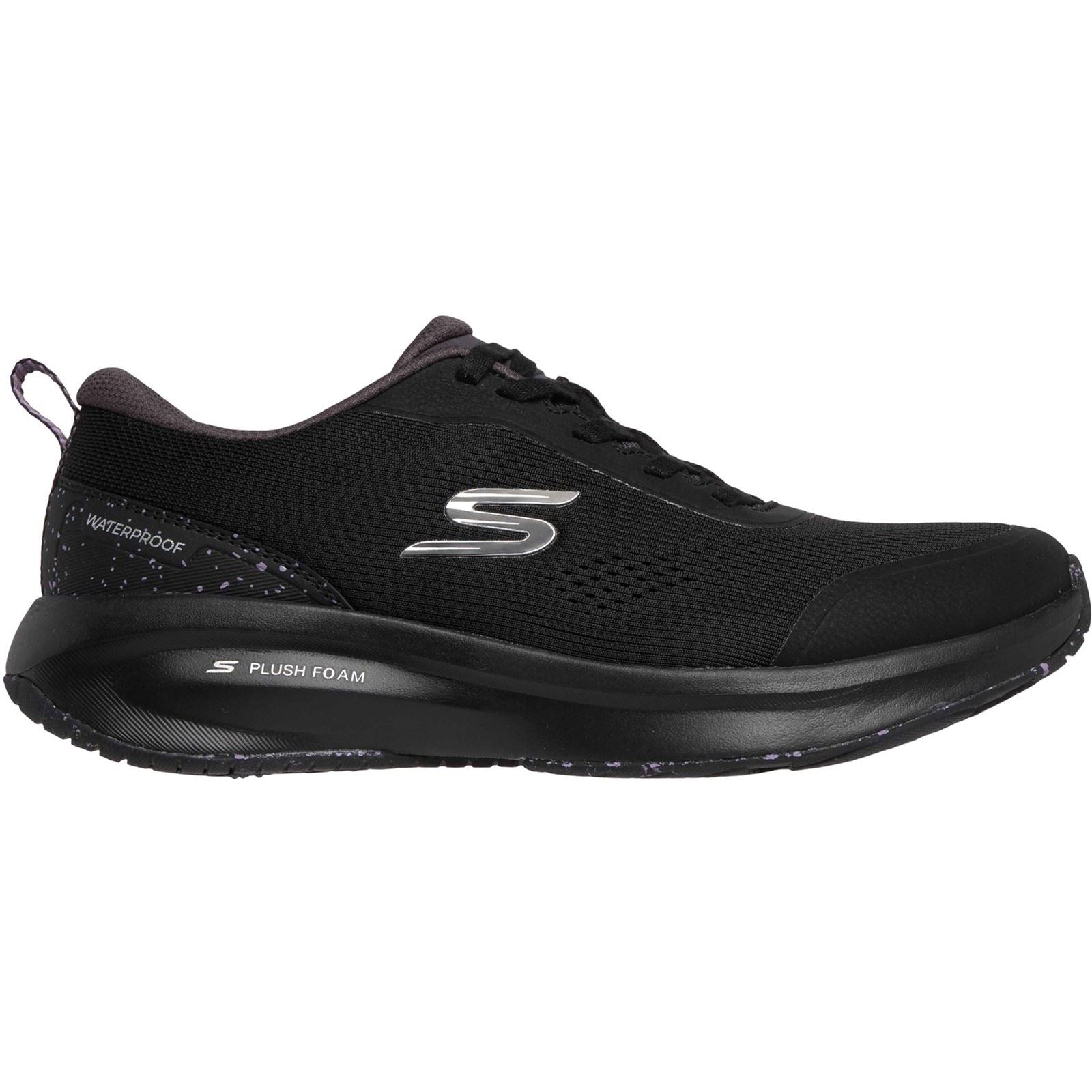 Skechers Arch Fit Summits Baskets Noires En Polyester Pour Femmes