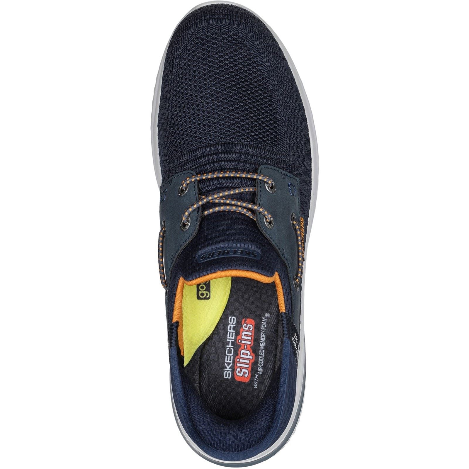 Skechers Delson 3.0 Roth Chaussures De Sport Pour Hommes En Toile Bleu Marine