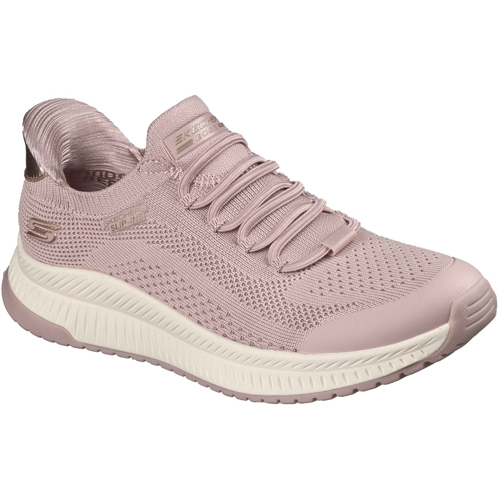 Skechers BOBS Sport Squad 4 Dire Step Baskets Blush En Polyester Pour Femme