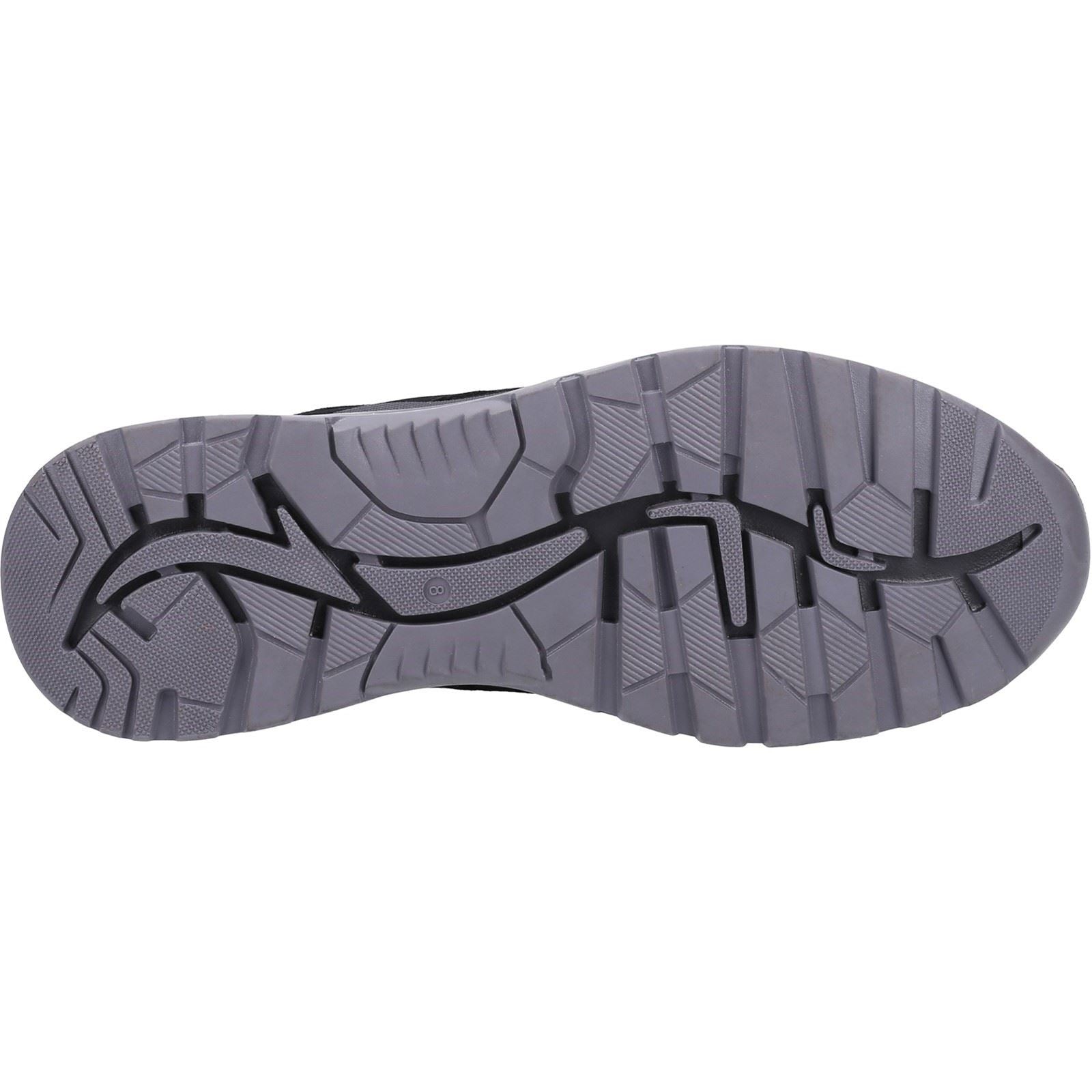 Hush Puppies Pele Chaussures En Cuir Pour Hommes, Noir En Nubuck À Lacets