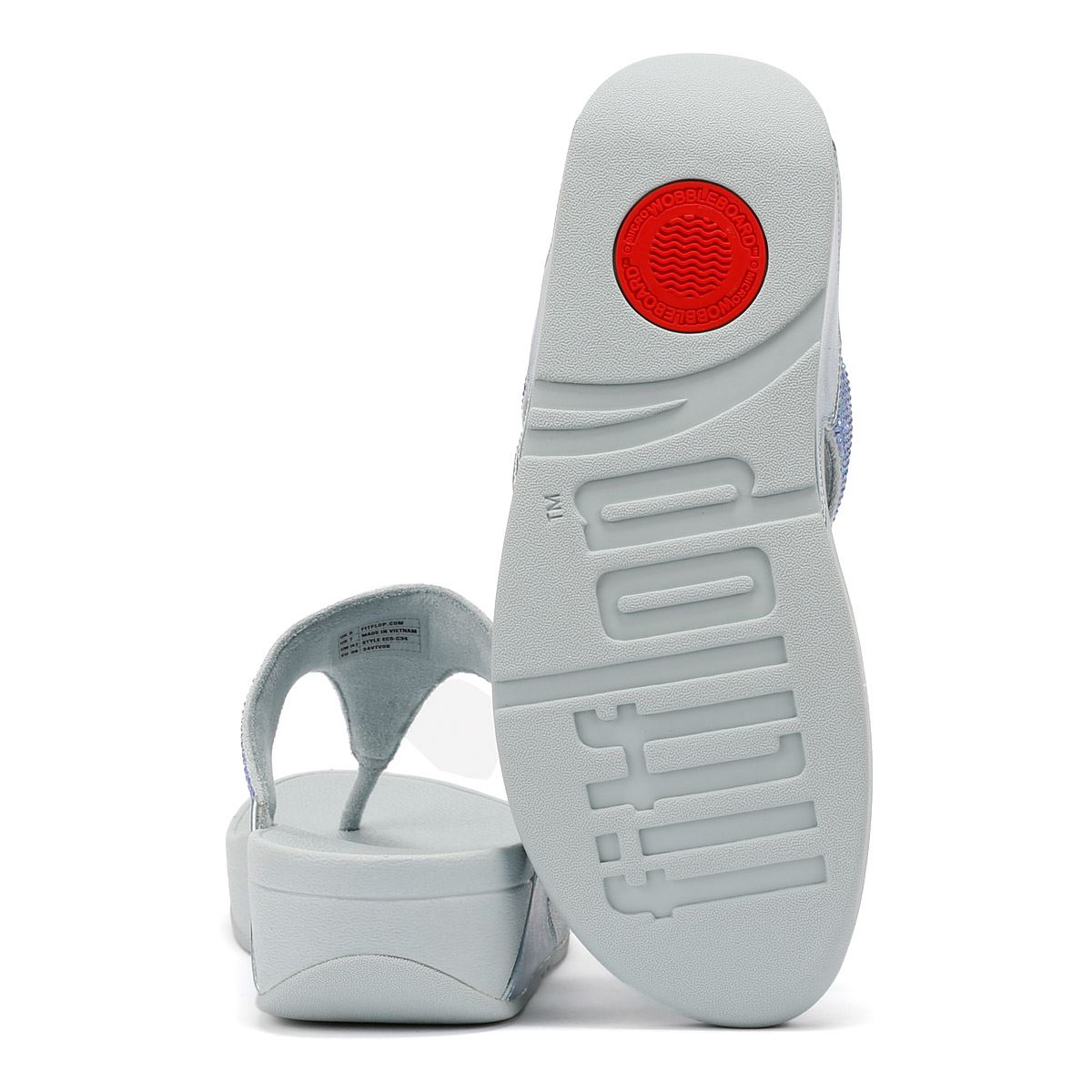 FitFlop Lulu Crystal Sandales Bleues Pour Femmes