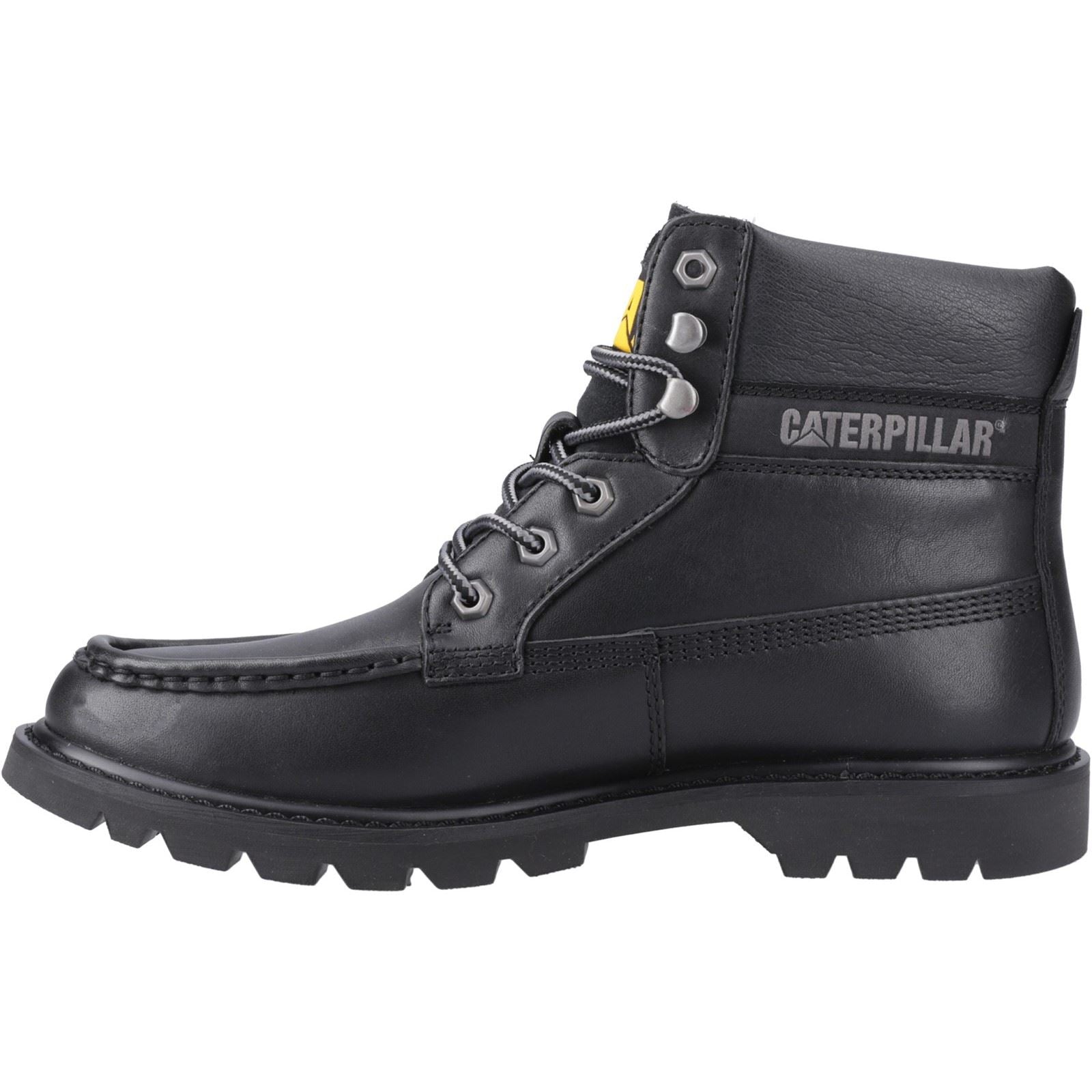 Caterpillar Colorado Moc Toe Bottines En Cuir Pour Hommes Noires