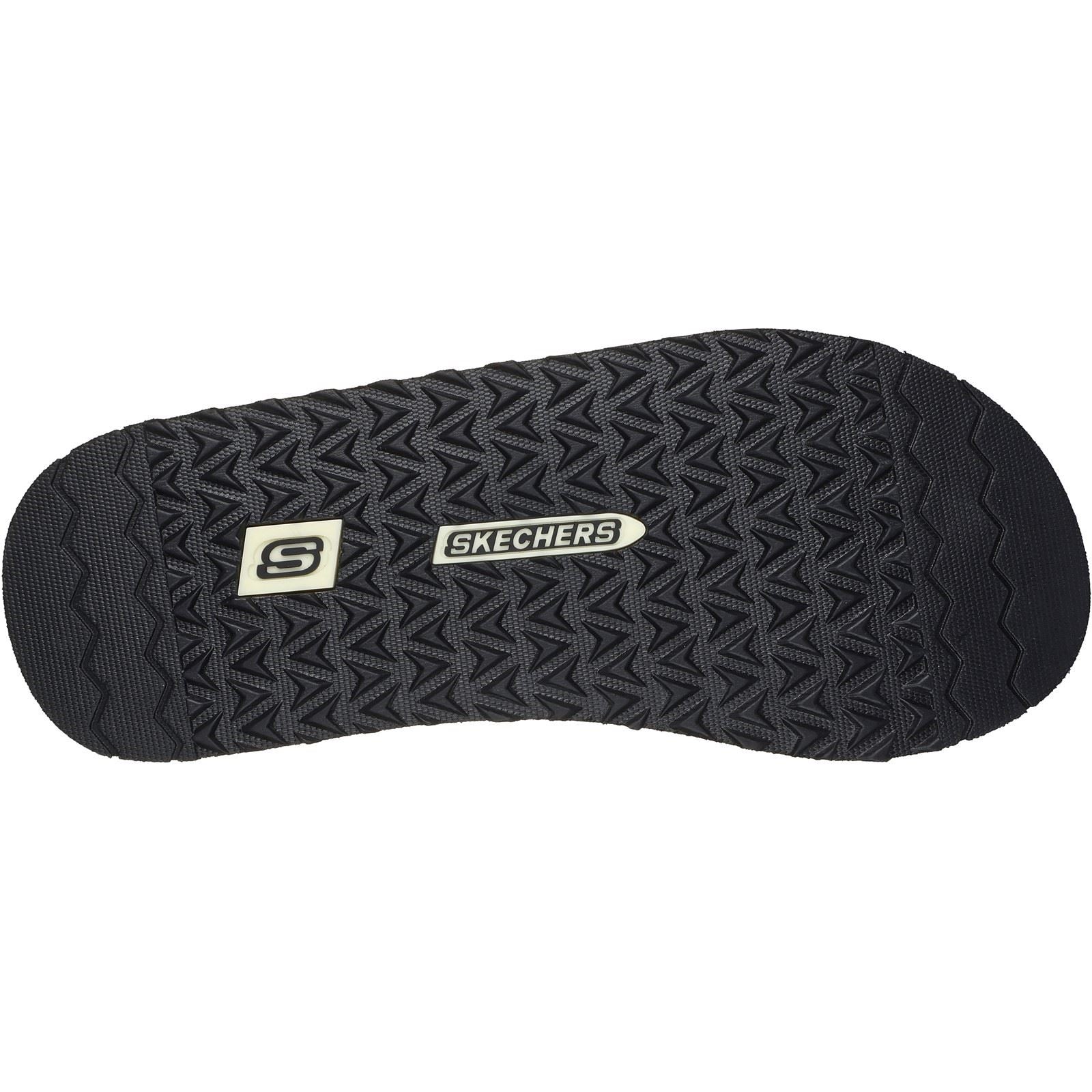 Skechers Tantric Fritz Sandales Noires Pour Hommes En Textile