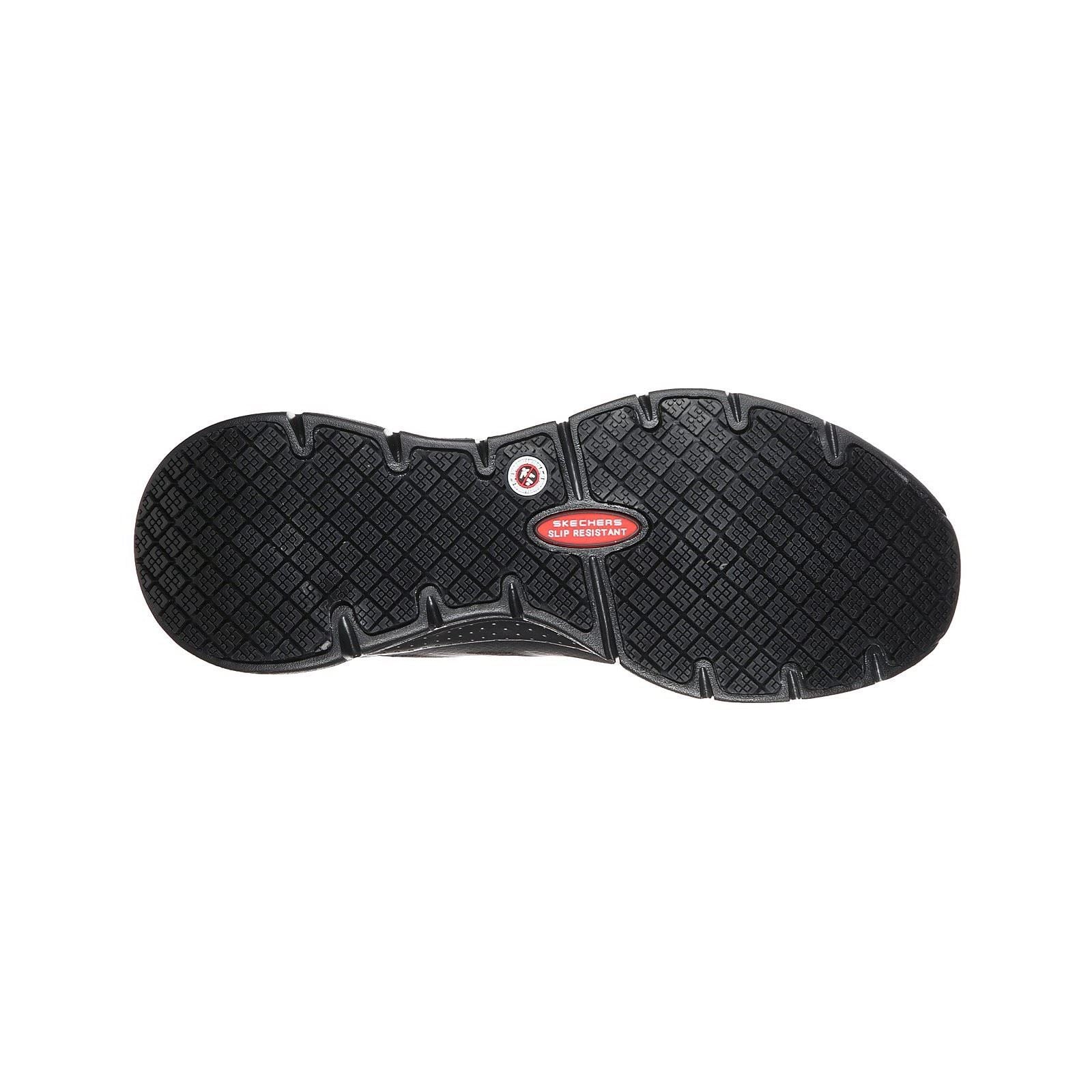 Skechers Workwear Arch Fit SR Axtell Baskets De Sécurité Noires En Polyester Pour Hommes