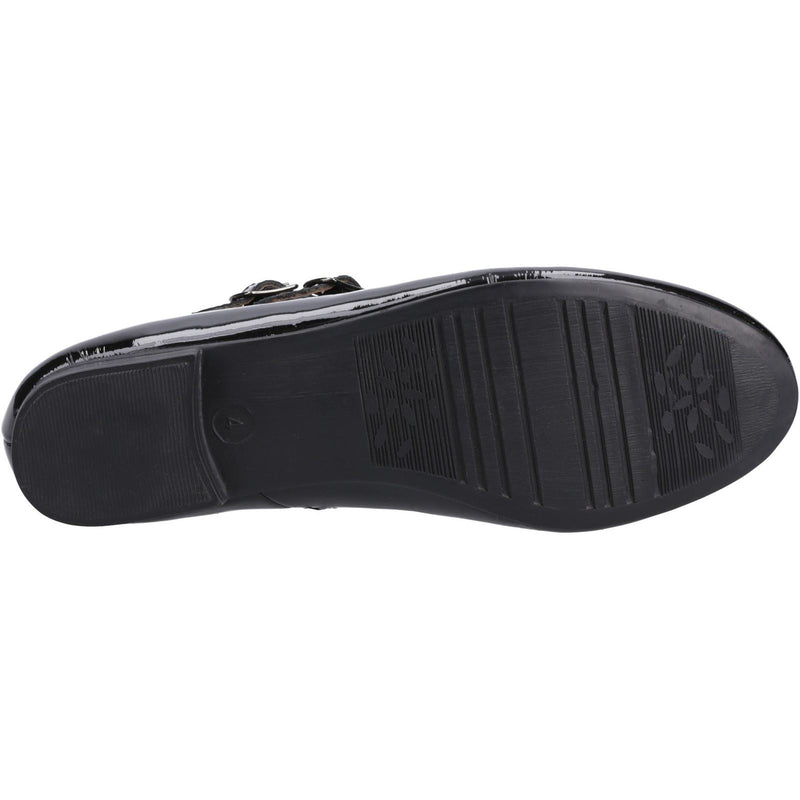 Hush Puppies Nancy Mary Jane Flats En Cuir Pour Femmes Noir