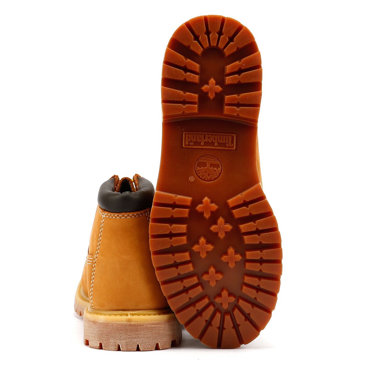 Timberland Nellie Mid Chukka Bottes En Cuir Jaune Pour Femme