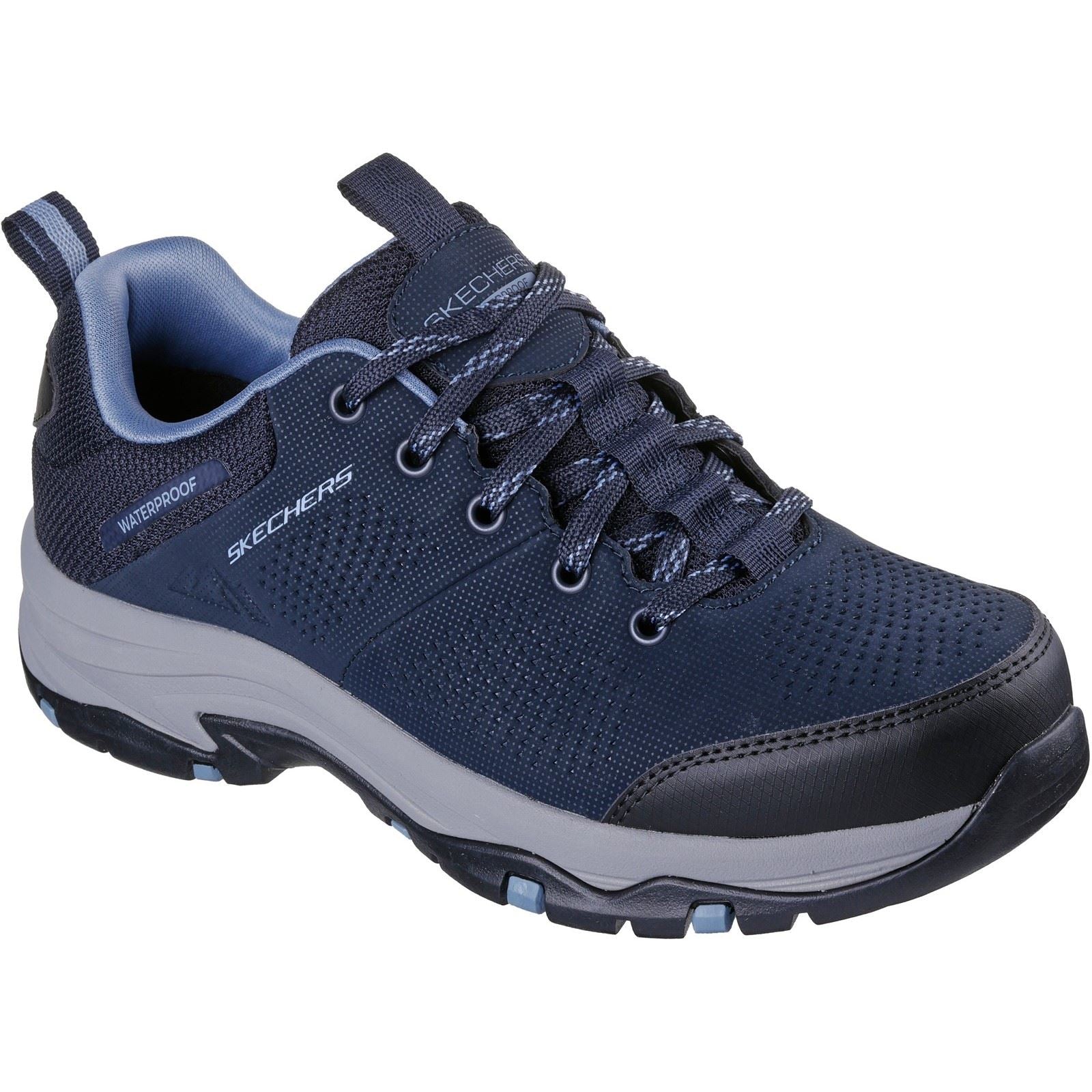 Skechers Trego Trail Destiny Bottes De Randonnée Pour Femmes En Bleu Marine/gris