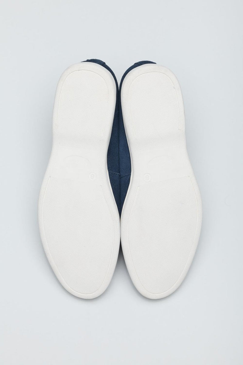 Ben Sherman Amarillo Chaussures Basses Bleues Pour Hommes En Suède