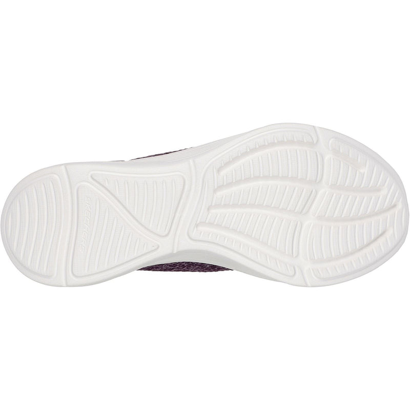 Skechers Relaxed Fit Sport Baskets En Polyester Violet Foncé Pour Femme