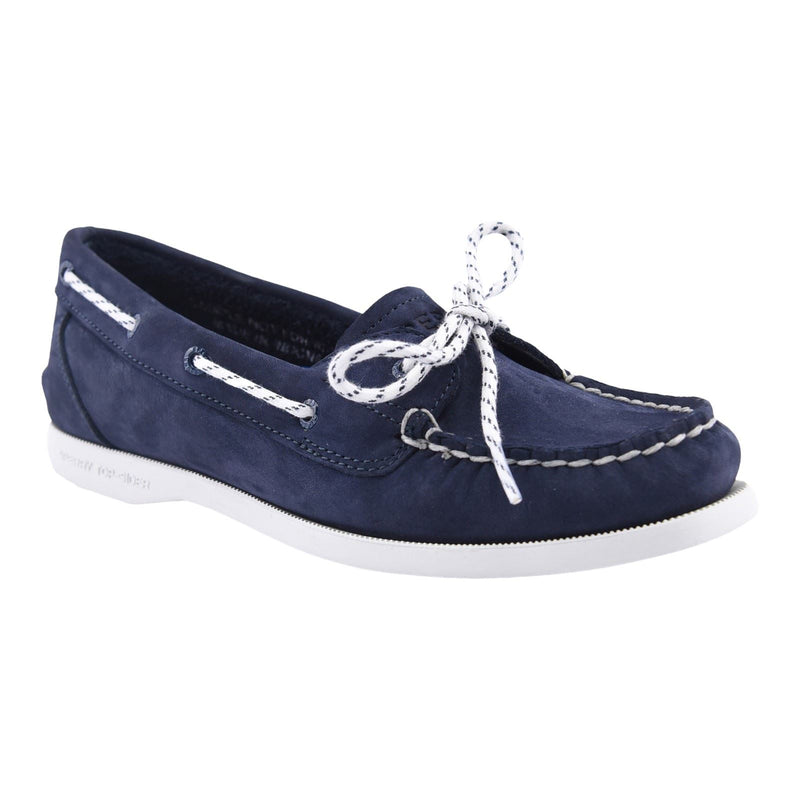 Sperry Authentic 1 Eye Chaussures Bateau En Cuir Pour Femmes En Bleu Marine