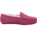 Hush Puppies Annie Mocassin Chaussons Roses En Daim Pour Femmes