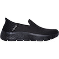 Skechers Go Walk Flex Relish Sneakers Noires Pour Femmes En Textile