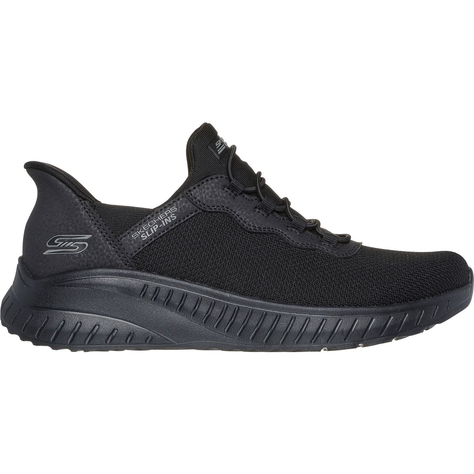 Skechers BOBS Sport Squad Chaos Sneakers Noires Pour Femmes En Textile