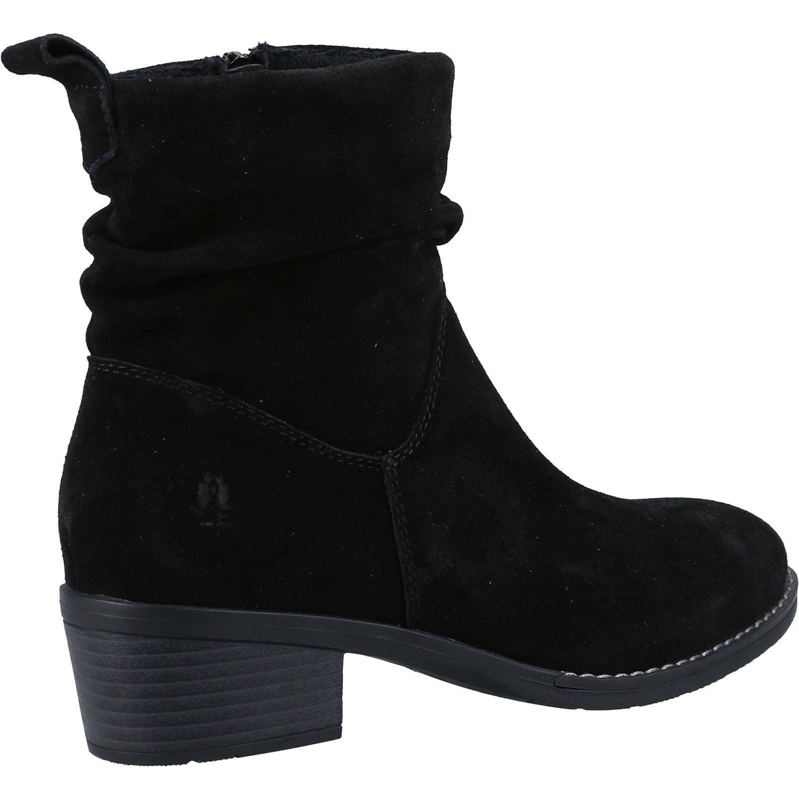 Hush Puppies Iris Bottes En Daim Noir Pour Femmes