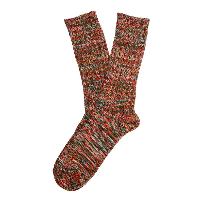 Anonymous Ism 5 Colour Mix Crew Chaussettes Hautes En Coton Rouge Pour Hommes